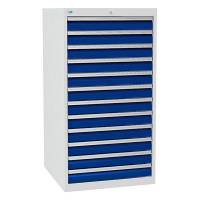 V&aelig;rksted skuffesektion 1319x705x736mm med 12 skuffer