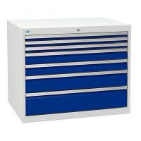 Værksted skuffesektion 819x1005x736mm med 7 skuffer