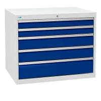 Værksted skuffesektion 819x1005x736mm med 5 skuffer