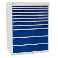 V&aelig;rksted skuffesektion 1319x1005x736mm 11 skuffer