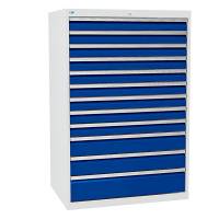 Værksted skuffesektion 1519x1005x736mm med 12 skuffer