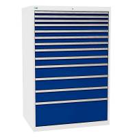 Værksted skuffesektion 1519x1005x736mm med 13 skuffer