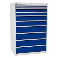 Værksted skuffesektion 1519x1005x736mm med 10 skuffer
