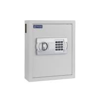 N&oslash;gleskab Top 40 med kodel&aring;s 360x300x110mm, 40 n&oslash;glekroge, gr&aring;t