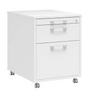Office skuffesektion med 3 skuffer hvid