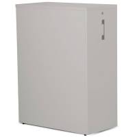 Office Towerskab 105x40x80cm med l&aring;s og &aring;bning i begge sider lys gr&aring;