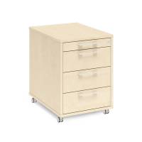 Ergoff skuffesektion med 4 skuffer birk laminat