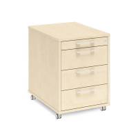 Ergoff skuffesektion med 4 skuffer birk laminat