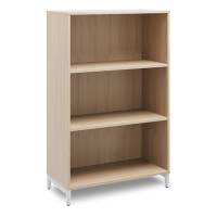 Office bogreol 1275x800x400mm eg med alugr&aring; benramme
