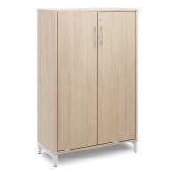 Office kontorskab 1275x800x400mm eg med alugr&aring;t stel