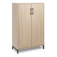 Office kontorskab 1275x800x400mm eg med sort stel