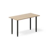 Office skrivebord 120x60cm eg laminat med sort stel 