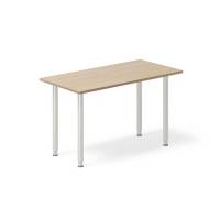 Office skrivebord 120x60cm eg laminat med s&oslash;lv stel 