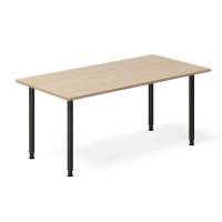 Office skrivebord 160x80cm eg laminat med sort stel 