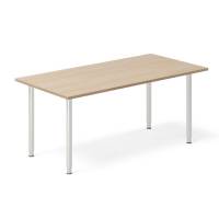 Office skrivebord 160x80cm eg laminat med s&oslash;lv stel 
