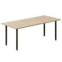 Office skrivebord 180x80cm eg laminat med sort stel 