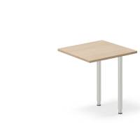 Office skrivebord tilbyg 60x60cm eg laminat med s&oslash;lv stel 