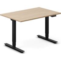 Office h&aelig;ve-s&aelig;nkebord 120x80cm eg laminat med sort stel