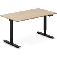 Office h&aelig;ve-s&aelig;nkebord 140x80cm eg laminat med sort stel