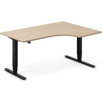 Office h&aelig;ve-s&aelig;nkebord h&oslash;jrevendt 160x120cm eg med sort stel