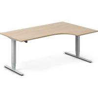 Office h&aelig;ve-s&aelig;nkebord h&oslash;jrevendt 180x120cm eg med s&oslash;lv stel