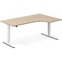 Office h&aelig;ve-s&aelig;nkebord h&oslash;jrevendt 180x120cm eg med hvidt stel