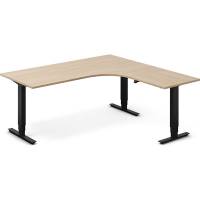 Office h&aelig;ve-s&aelig;nkebord h&oslash;jrevendt 180x180cm eg med sort stel