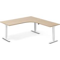 Office h&aelig;ve-s&aelig;nkebord h&oslash;jrevendt 180x200cm eg med hvidt stel