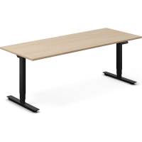 Office h&aelig;ve-s&aelig;nkebord 200x80cm eg laminat med sort stel