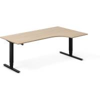 Office h&aelig;ve-s&aelig;nkebord h&oslash;jrevendt 200x120cm eg med sort stel