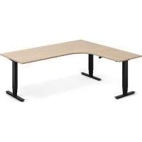 Office h&aelig;ve-s&aelig;nkebord h&oslash;jrevendt 200x180cm eg med sort stel