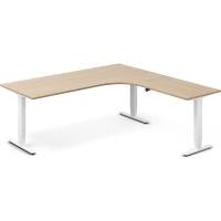 Office h&aelig;ve-s&aelig;nkebord h&oslash;jrevendt 200x200cm eg med hvidt stel