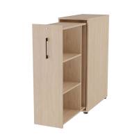 Office Towerskab 120x40cm h&oslash;jre &aring;bning eg med sort greb