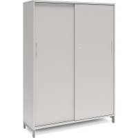 Office kontorskab med skyded&oslash;r 1660x1200mm lys gr&aring; med alugr&aring;t stel