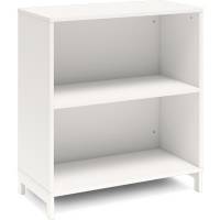 Office bogreol 890x800x400mm hvid med hvid benramme