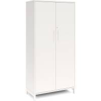 Office kontorskab med 4 hylder 1660x800mm hvid med hvidt stel