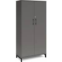 Office kontorskab med 4 hylder 1660x800mm antracit med sort stel