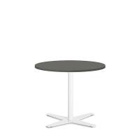 Amy cafebord &Oslash;65cm h:53,5cm antracit med facetkant hvidt stel