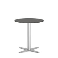 Amy cafebord Ø65cm højde 73,5cm i antracit med alugråt stel