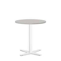 Amy cafebord Ø65cm højde 73,5cm grå bordplade med hvidt stel