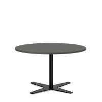 Amy cafebord Ø90cm h:53,5cm antracit med facetkant sort stel