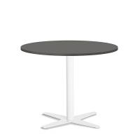 Amy cafebord &Oslash;90cm h:73,5cm antracitgr&aring; med hvidt understel