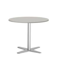 Amy cafebord &Oslash;90cm h:73,5cm gr&aring; bordplade med alugr&aring;t stel