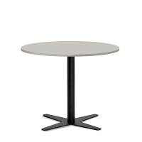 Amy cafebord &Oslash;90cm h:73,5cm gr&aring; bordplade med sort understel