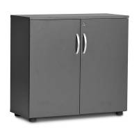 Ekoflex kontorskab 745x800x355mm i antracit laminat med døre