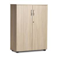 Ekoflex kontorskab 1090x800x355mm i eg laminat med d&oslash;re