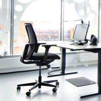 Savo Soul Mesh50 kontorstol tekstil med 2D-armlæn sort