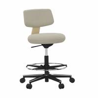 Savo 360H LightAsh kontorstol med fodring beige