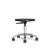 Arbejdsstol All-round 350-470 med hjul og krom hjulkryds