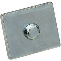 Endestop plade 25x30x5 mm til C-profilskinne